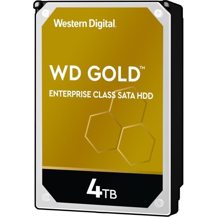 WD Gold™ - Disque dur Interne Enterprise - 4To - 7200 tr/min - 3.5 (WD4003FRYZ)