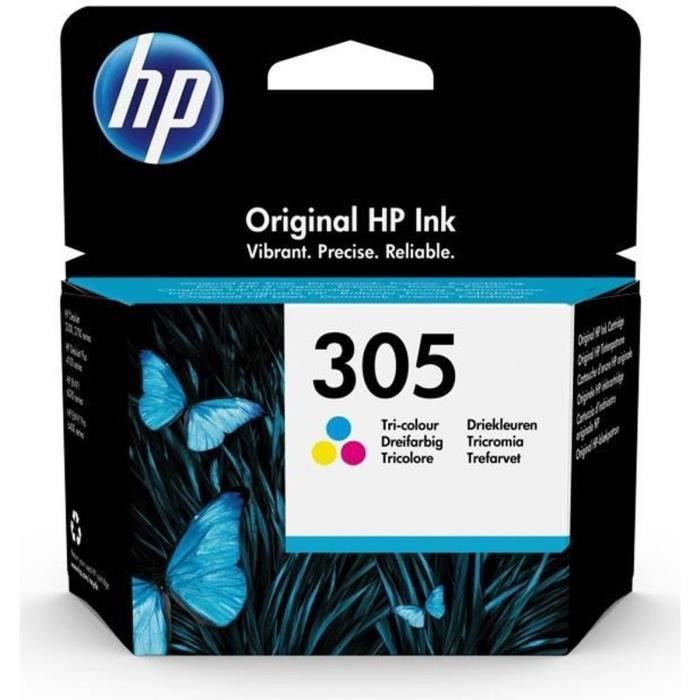 Cartuccia di inchiostro tricolore originale HP 305 per HP DeskJet 2300/2700 / Plus 4100, ENVY 6000 / Pro 6400 (3YM60AE)