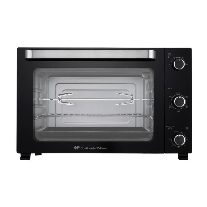 Electric mini oven - Natural convection CONTINENTAL EDISON - CEMF60B3 - Black - L60 x H39 x D 48 cm