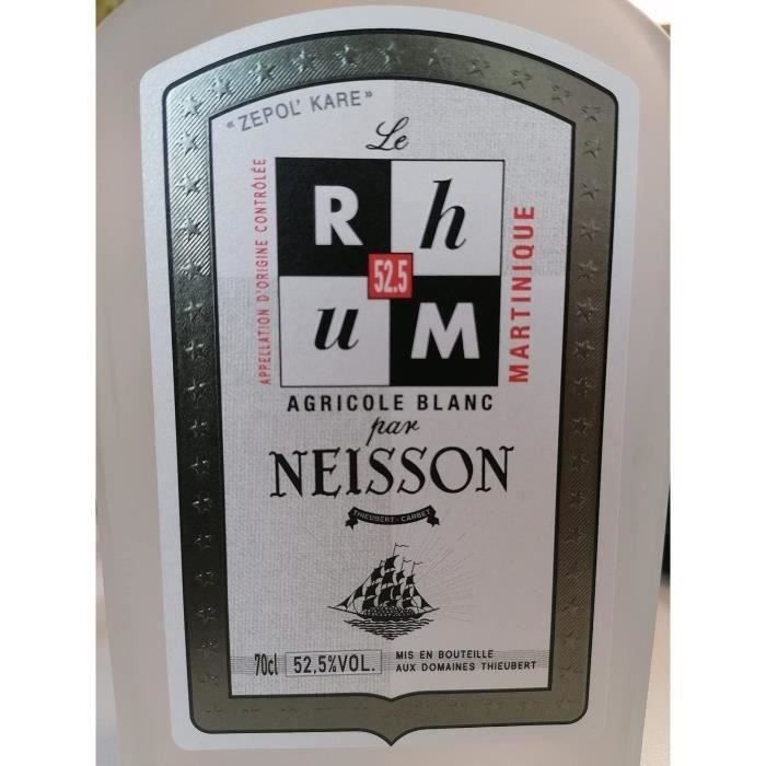 Image secondaire de NEISSON Le Rhum par Neisson sans etui Rhum Blanc Agricole - France/Martinique - 52,5% Alcool - 70 cl