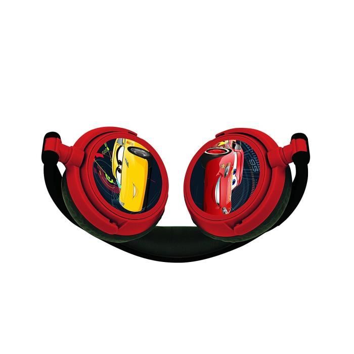 CARS Casque stéréo enfant LEXIBOOK - pliable et ajustable