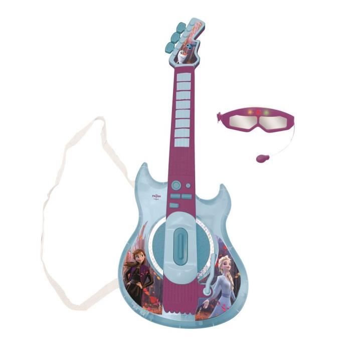 THE FROZEN QUEEN - Luminous Electronic Guitar with glasses equipped with a microphone
