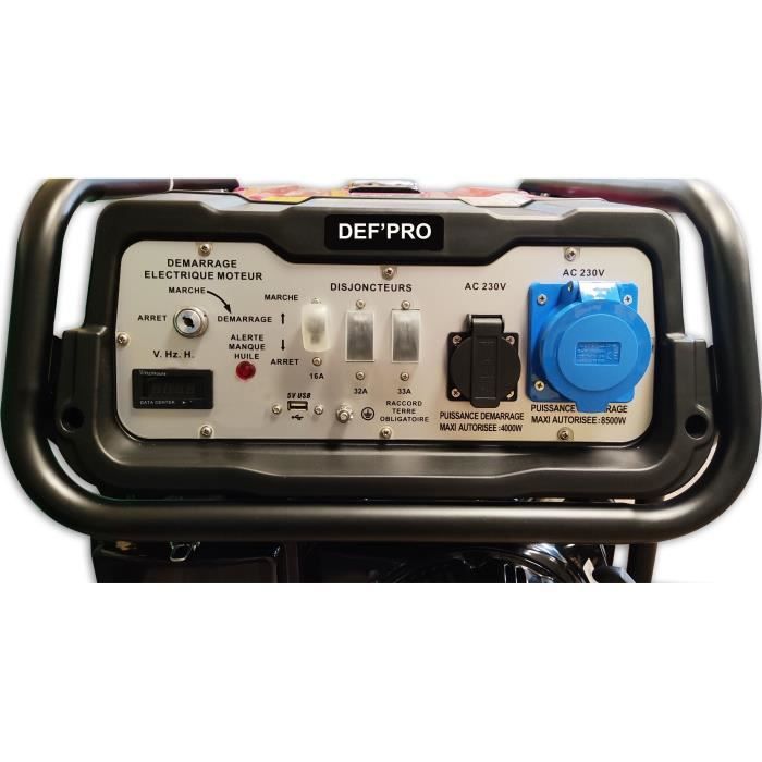 Image secondaire de Groupe électrogène DEF'PRO 8500 W avec affichage LED