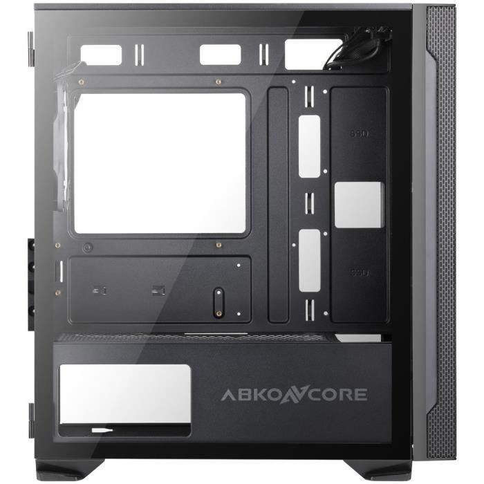 ABKONCORE C550M Boitier PC Sans Alimentation Mini tour Format Micro-ATX Noir (ABKO-C-550M-G)