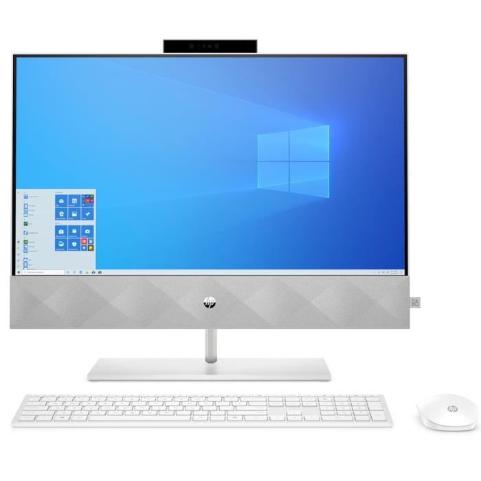 PC All-in-One HP 24-k0090nf - 23,8 FHD - Intel Core i5-10400T - RAM 8 Go - Stockage 1 To SSD - Windows 11 + Clavier Souris