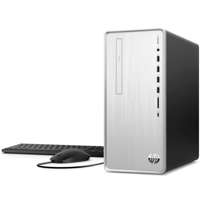 PC de bureau HP Pavilion TP01-2190nf - AMD Ryzen 7-5700G - RAM 16Go - Stockage 512Go SSD - Windows 11 + clavier et souris filaires