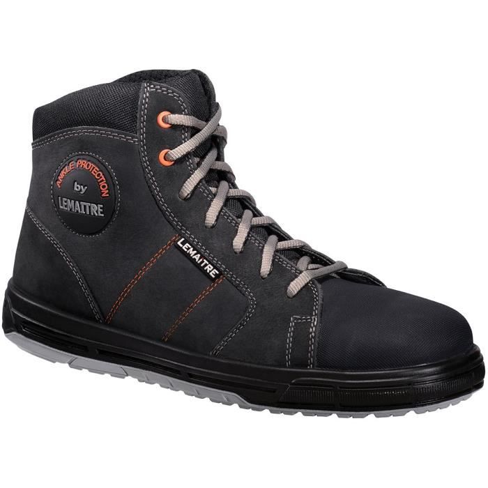 LEMAITRE Chaussure de sécurité haute de type sneaker en cuir SAXO S3 SRC P46