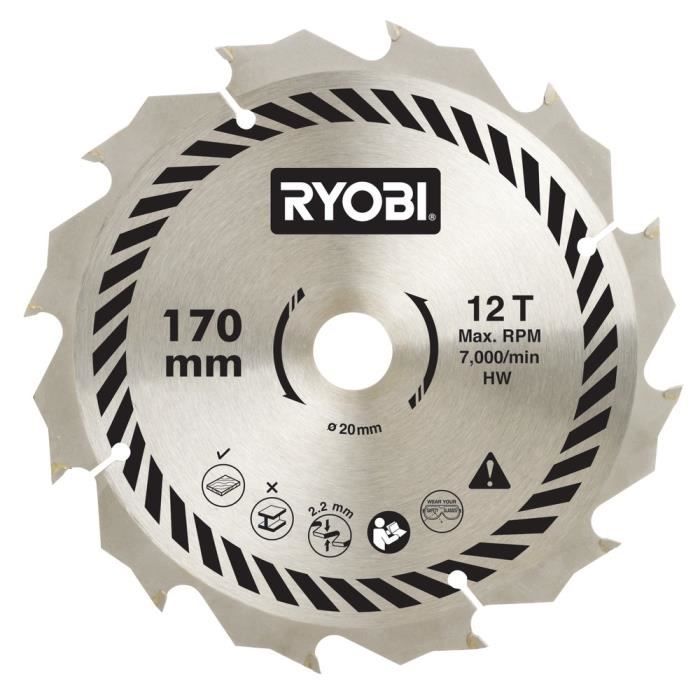 Scie circulaire RYOBI 1150W 55mm EWS1150RS