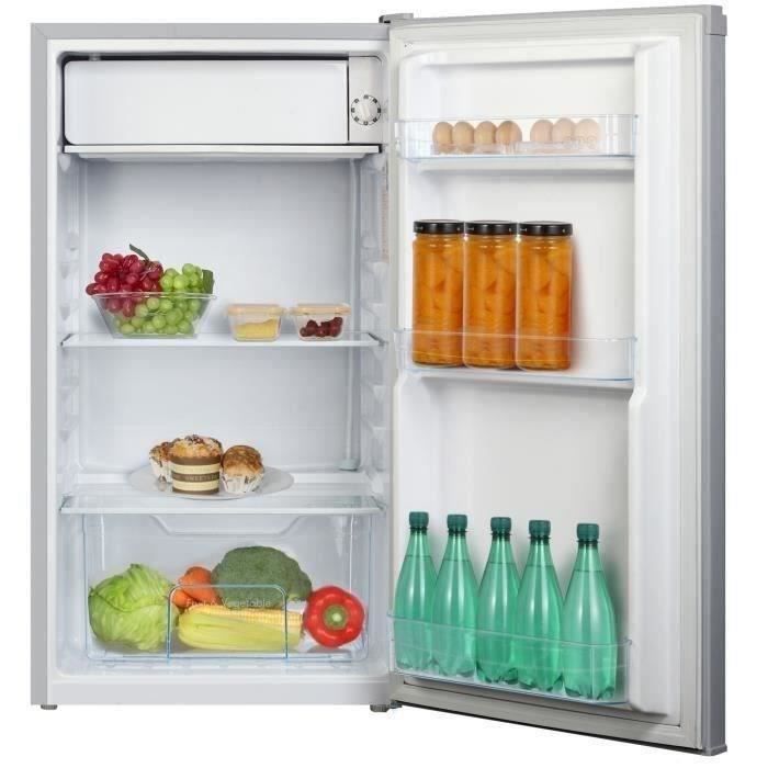 OCEANIC OCEARTT90S2 Réfrigérateur congélateur bas - 85L - L 45.5 cm x H 82.5 cm - Silver