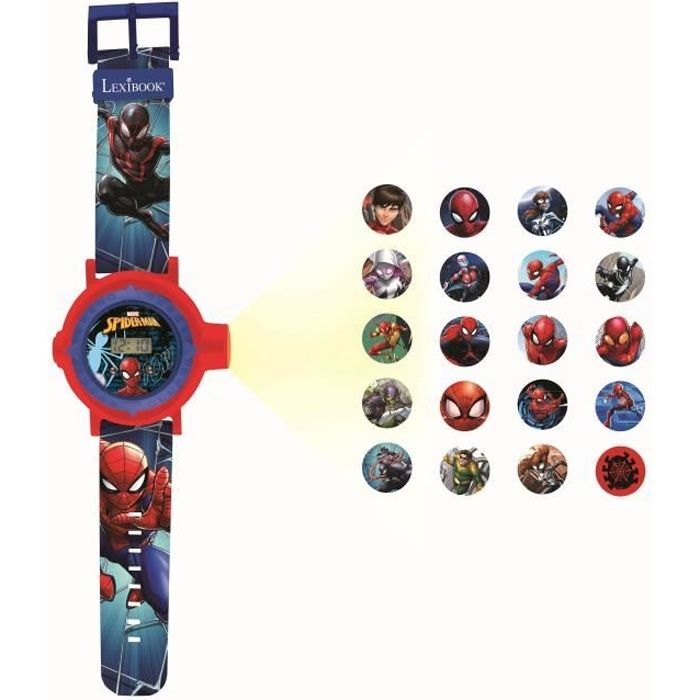 SPIDER-MAN Orologio digitale con proiezione di 20 immagini - LEXIBOOK