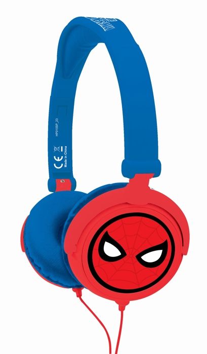 LEXIBOOK - SPIDER-MAN - Stereo Audio Headset, Limited Sound Power, Foldable and Adjustable