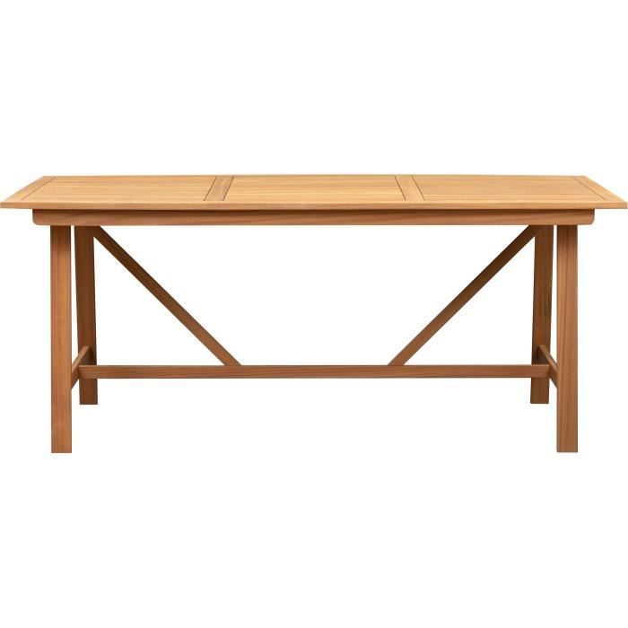 Table de jardin 8 personnes - 180 x 90 x H.74 cm - Acacia FSC