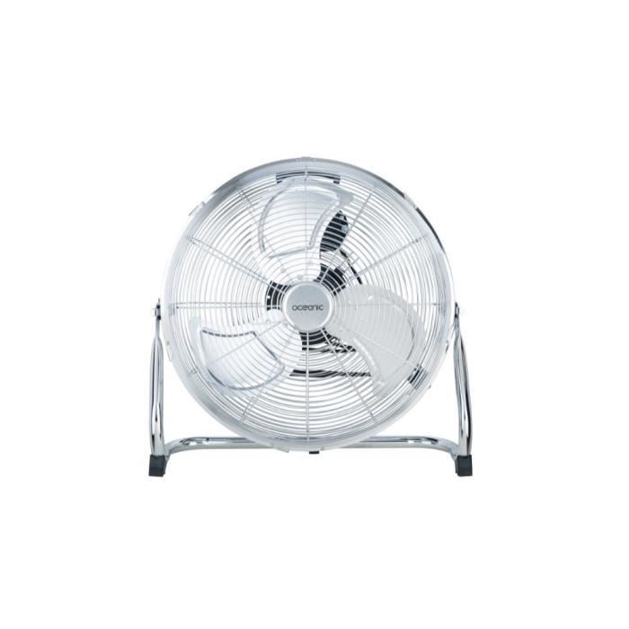Ventilateur industriel de sol - Brasseur d'air - OCEANIC - 120 W - 3 vitesses - Ø 45 cm - Chromé