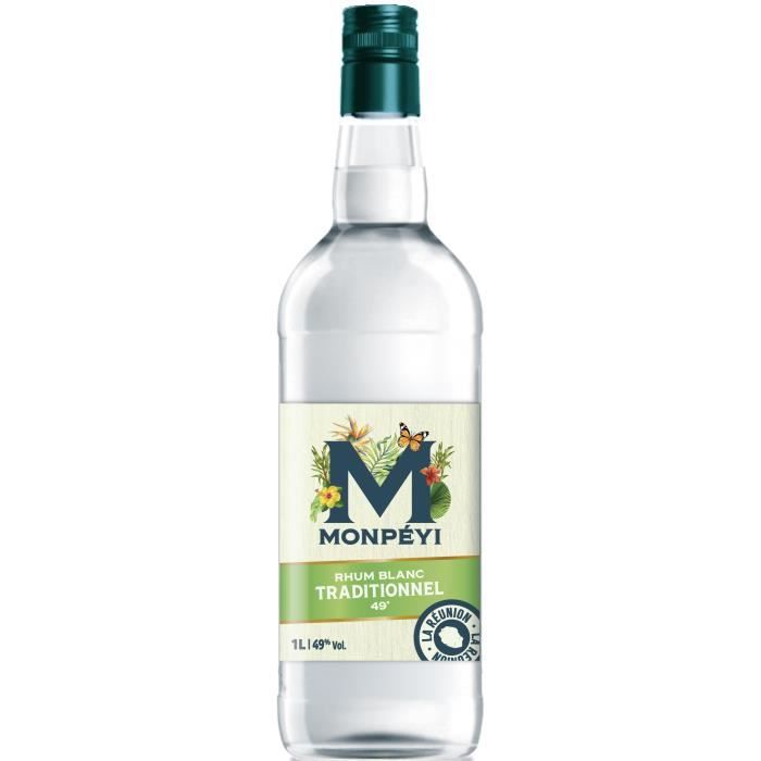 Monp�yi - Rhum blanc traditionnel - 49,0% Vol. - 1L