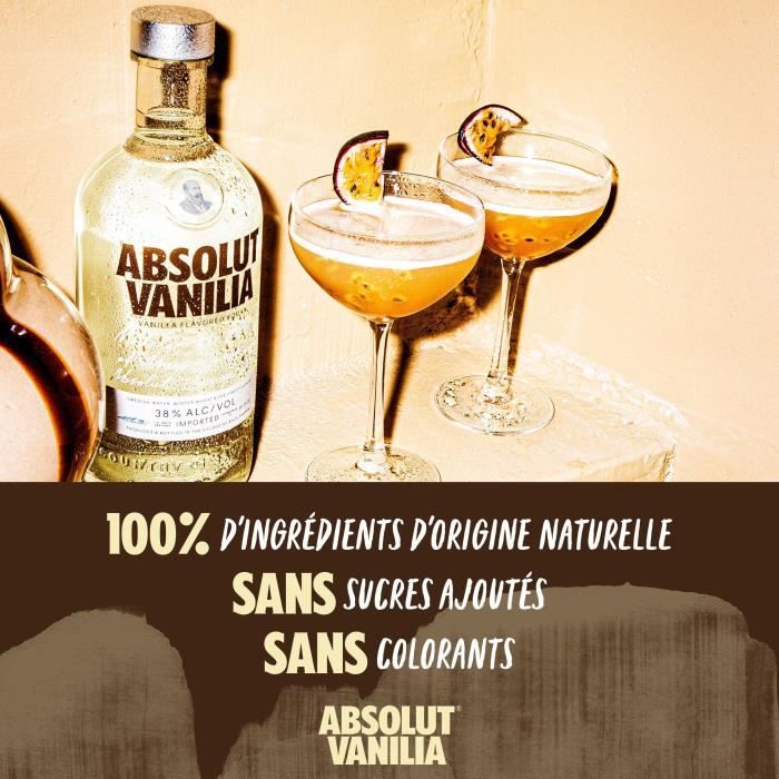 Image secondaire de Absolut - Vanille - Vodka aromatisée - 38,0% Vol.