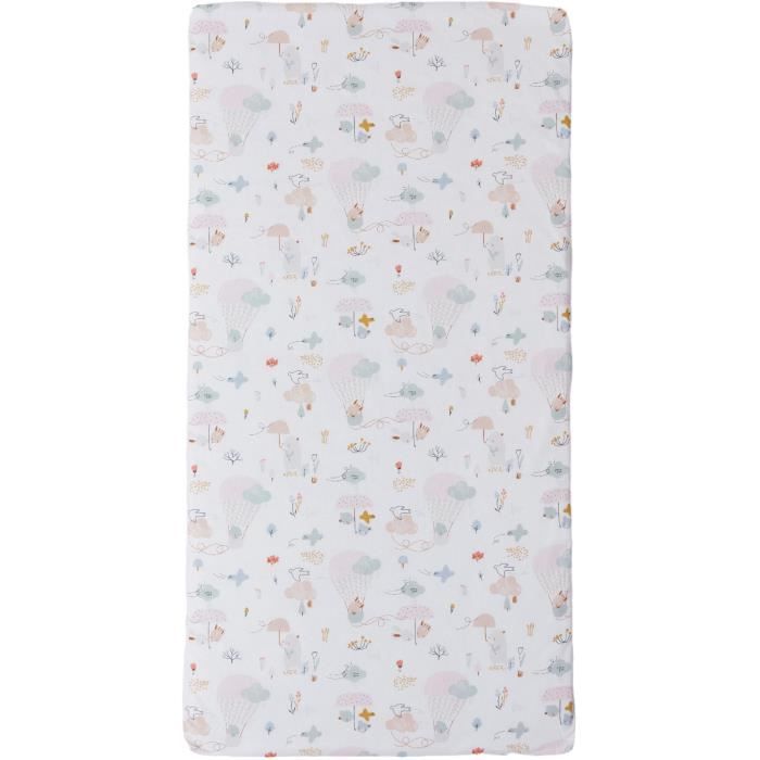 Balloons nomadic mattress - 120 x 60 x 4 cm - White - TINEO