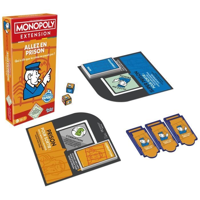 Image secondaire de Monopoly Extension Allez en prison, rend le jeu Monopoly classique plus amusant et plus rapide, jeux de plateau, 2 a 6 joueurs,