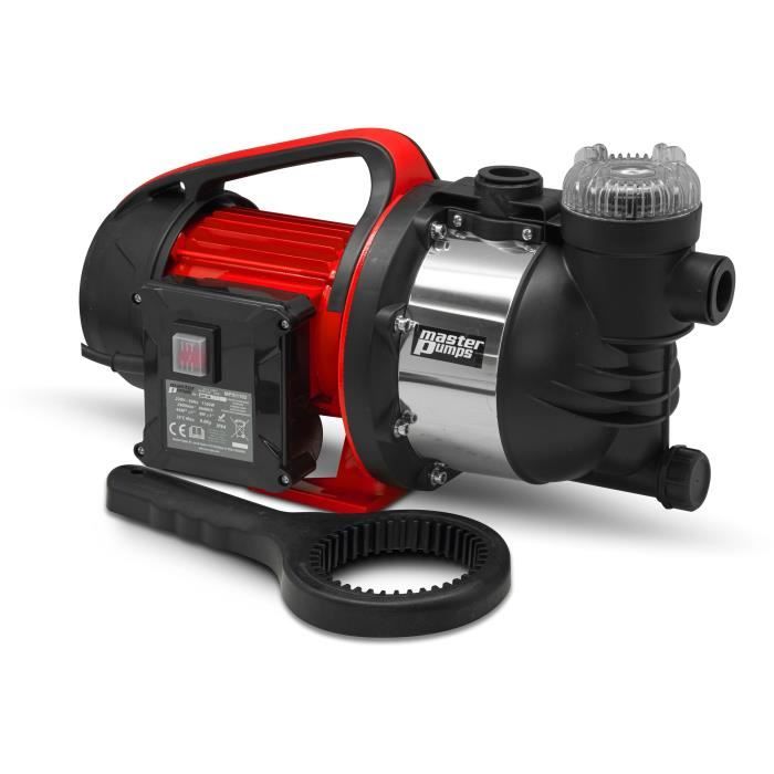 Pompe d'arrosage de surface - ELEM TECHNIC - 1100 W - Débit 4600 L/h - Hauteur de refoulement 45 mCE max