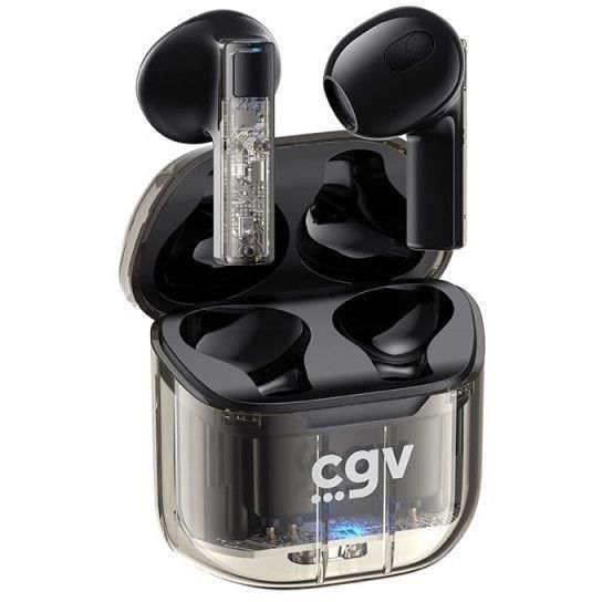 Cuffie wireless Bluetooth - CGV - URBAN GHOST (Nero) - Durata batteria 30h - Controllo touch - TWS