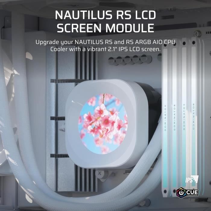 Image secondaire de Module d'écran LCD CORSAIR NAUTILUS RS - Personnalisation et Refroidissement