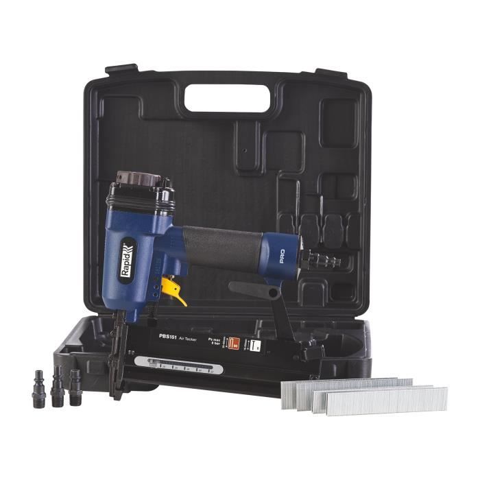 Image secondaire de Agrafeuse Cloueuse Pneumatique RAPID PRO PBS151 - Polyvalente et Légère