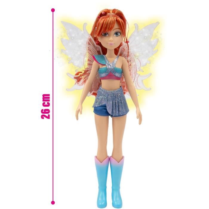 Image secondaire de Poupée Winx Bloom avec Ailes Lumineuses - 26 cm
