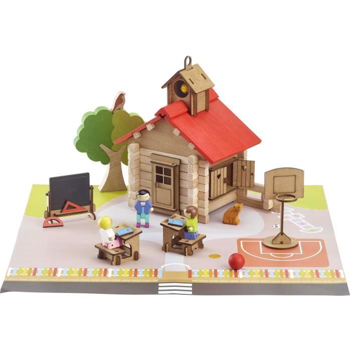 Image secondaire de L'école du village - Jeu de construction - JEUJURA - 125 pieces