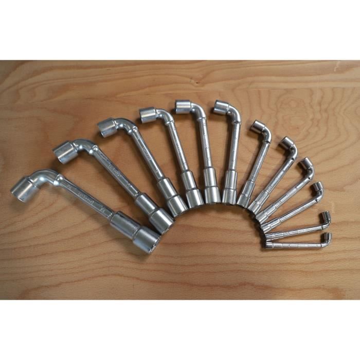 Image secondaire de Clés à pipe - KS TOOLS - 517.0442 - Boite de 12 clés à pipe débouchées métriques - 6 pans - De 7 à 24 mm