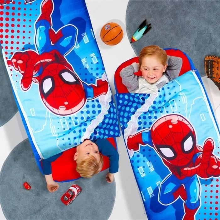 Super-héros Marvel Spider-Man - Lit junior ReadyBed - lit gonflable pour enfants avec sac de couchage intégré