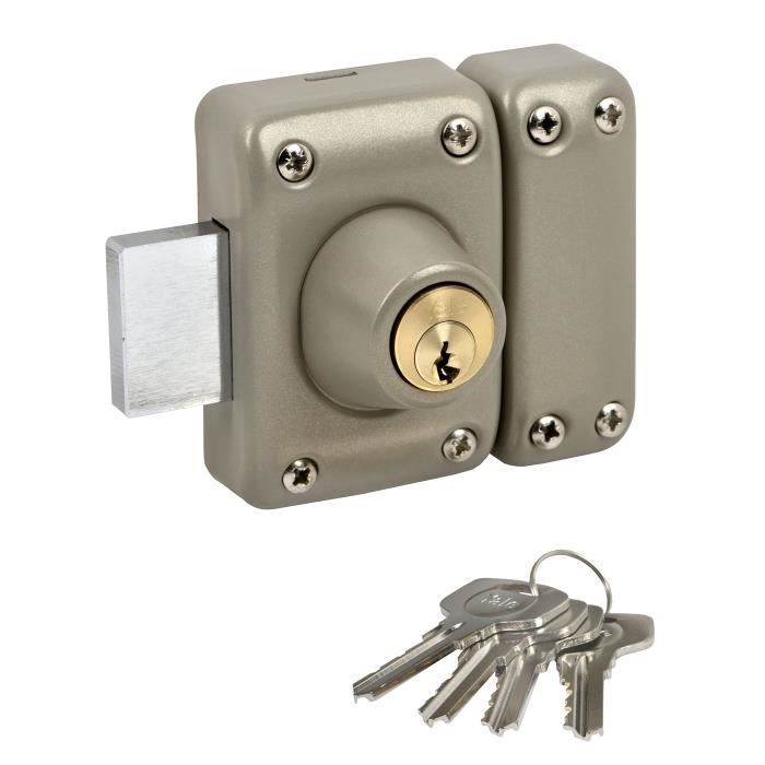 Image secondaire de YALE - YV25DE-40 Verrou cylindre double 5 goupilles diamètre 23 mm - longueur 40 mm - 4 clés - beige