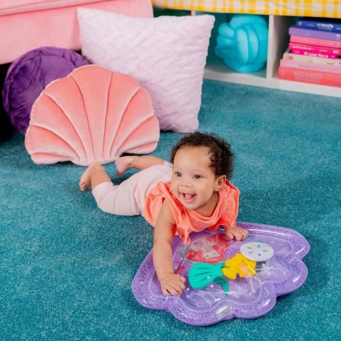 Colchoneta de agua para bebé juego sensorial inflable fácil de limpiar plegable incluye juguetes desde el nacimiento