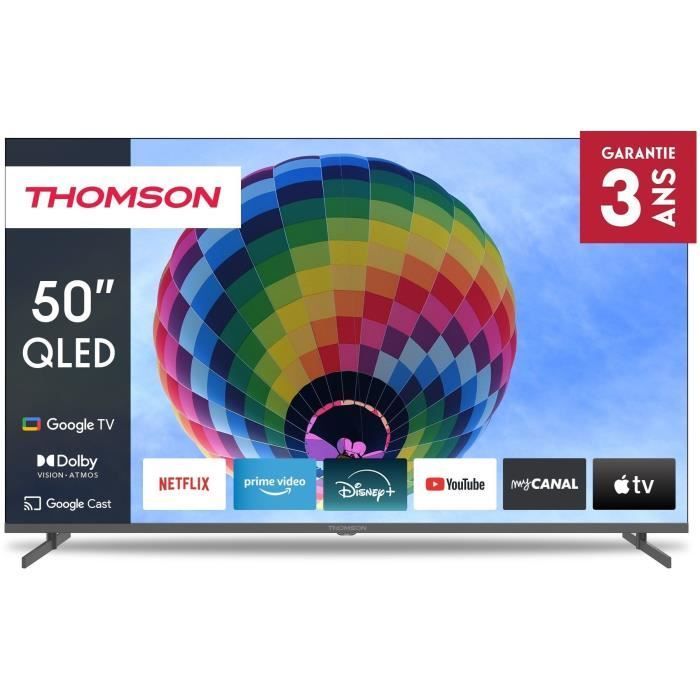 Téléviseur QLED THOMSON 50 pouces 4K HDR avec Google TV