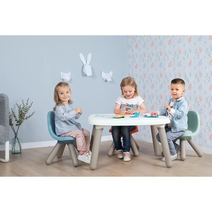 SMOBY - KID Chaise enfant bleu orage - Anti UV - Max 50 Kg - Fabrication française
