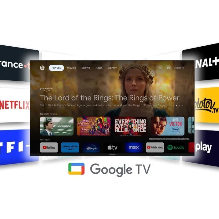 Image secondaire de Téléviseur QLED THOMSON 50 pouces 4K HDR avec Google TV