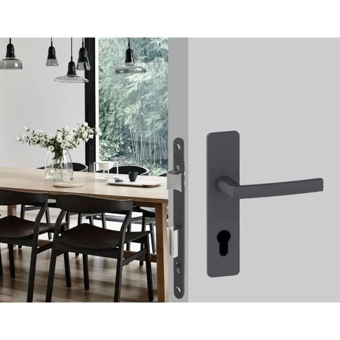 Image secondaire de Serrure à encastrer trou de cylindre - YALE - Y60R-A40/N - Axe 40mm - Coffre 148mm - Porte d'entrée, locaux sensibles - Noir