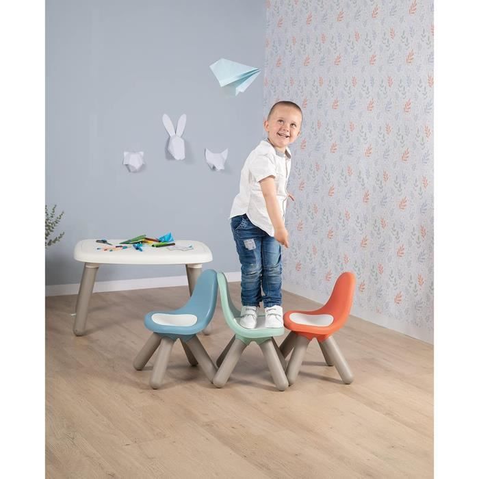 SMOBY - KID Chaise enfant bleu orage - Anti UV - Max 50 Kg - Fabrication française