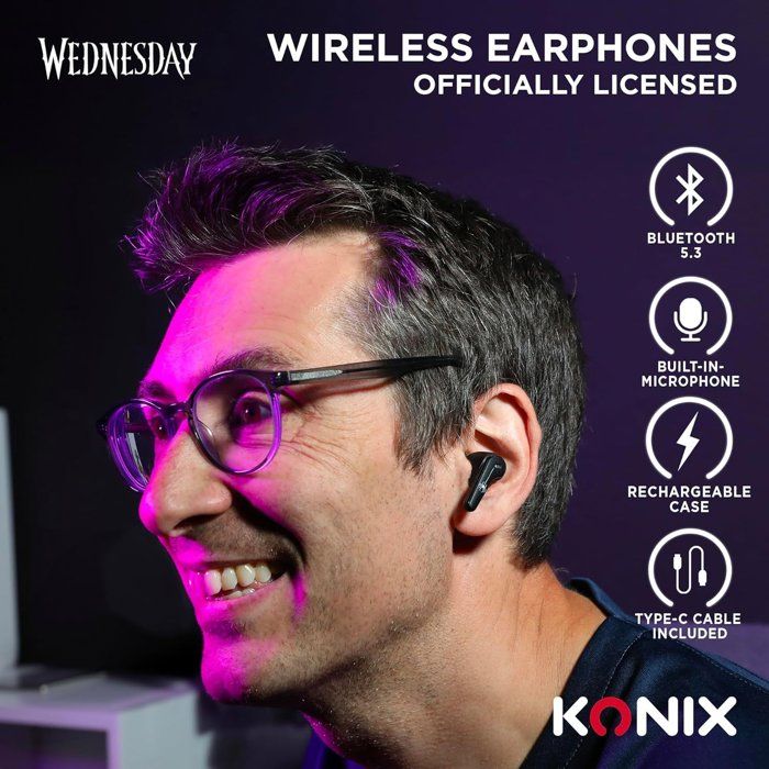 Image secondaire de Écouteurs sans fil Konix M30 - Autonomie 12h, Résistance IPX4, Noir