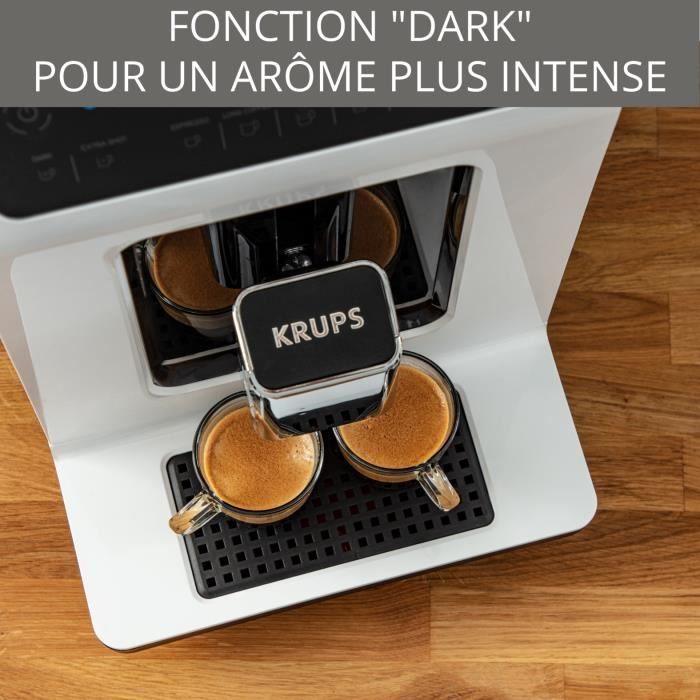 KRUPS EA890110 Evidence - Machine a café a grain - Broyeur grain - Cafetiere Expresso Cappuccino Espresso - 2 tasses