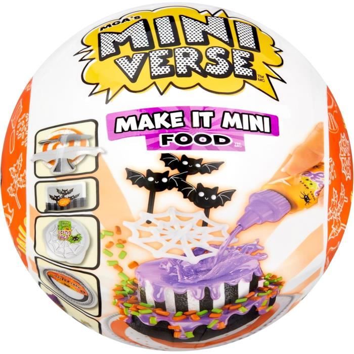 MGA Miniverse - Halloween - Gioco creativo - Serie Diner - Attività ricreative in resina creative e decorative - Non commestibile - Da 8 anni in su - Al