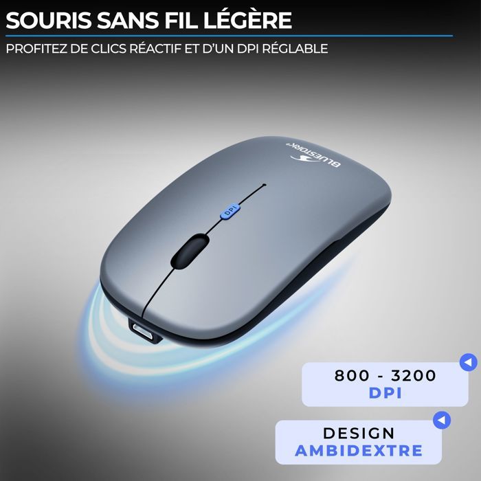 Image secondaire de Souris Sans Fil Silencieuse BLUESTORK M30 - Bluetooth et Dongle 2,4 GHz