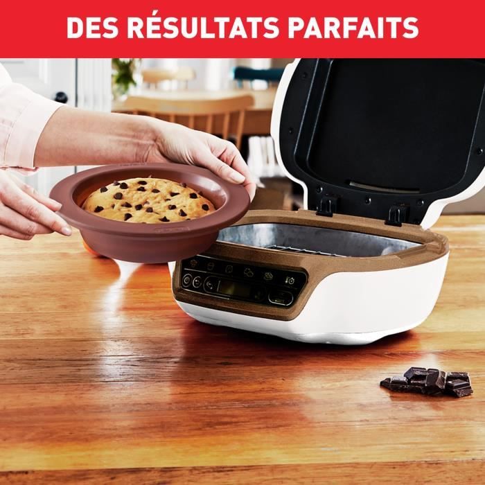 TEFAL KD802112 Cake Factory Machine a gâteaux intelligente, Appareil a gâteaux, Pâtisserie, Muffins, 4 moules inclus, 5 programmes