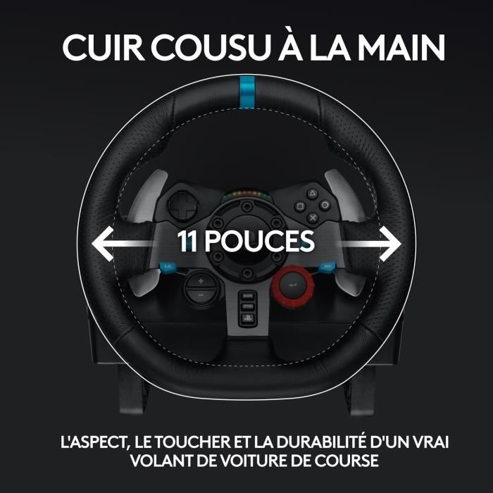 LOGITECH G29 Driving Force Volant de Course - Compatible  PS5 - PS4 et PC