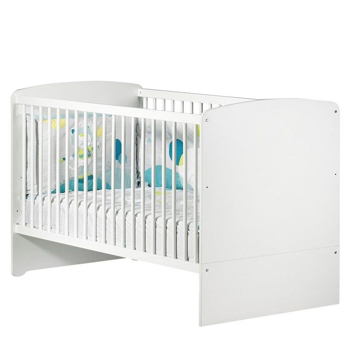 BABY PRICE New Basic Lit bébé évolutif 140x70 - Little Big Bed - Blanc