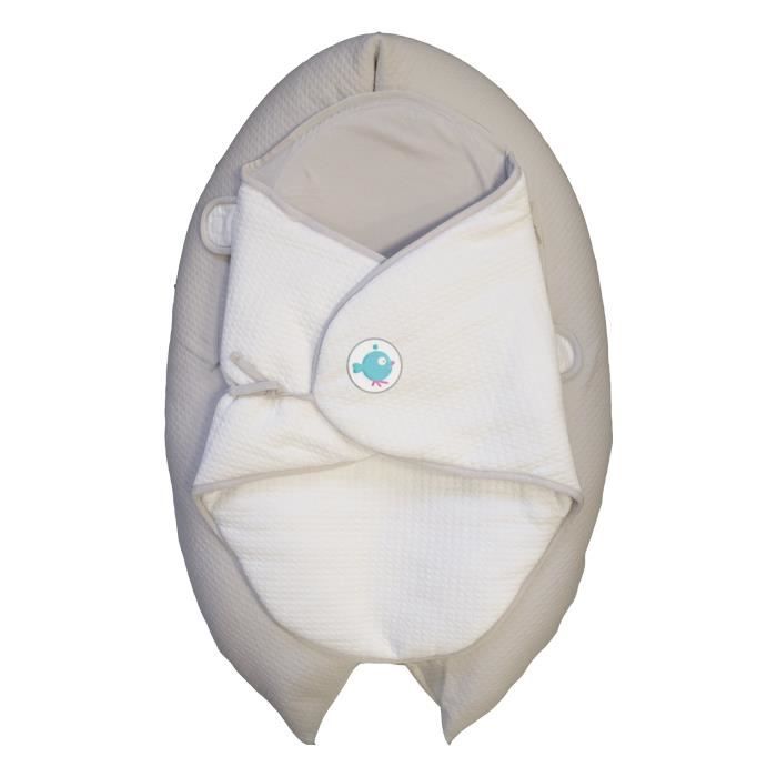 DOMIVA Coussin grossesse 4 en 1 Nova - Coton/Polyester - 4 en 1 - Perle - 45 x 68 x 22 cm