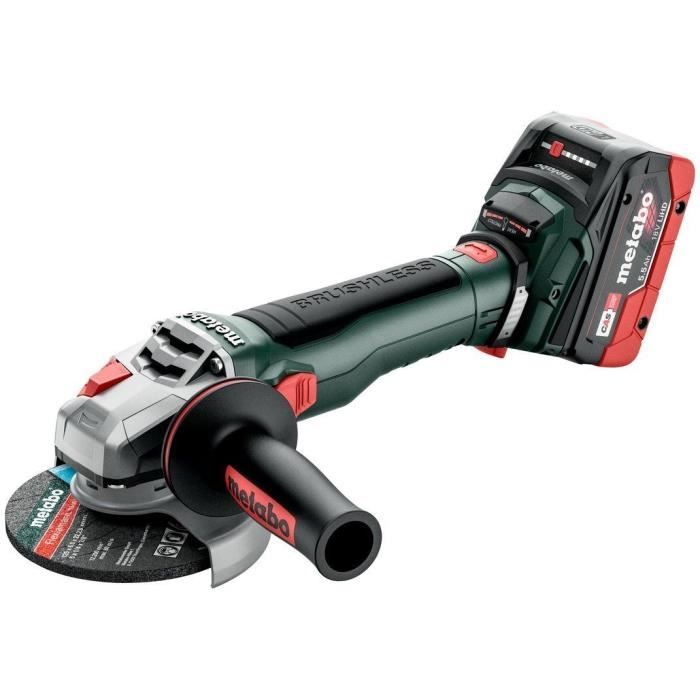 METABO WB 18 LT BL 11-125 Quick cordless angle grinder - 18 V - MetaBOX 165 L