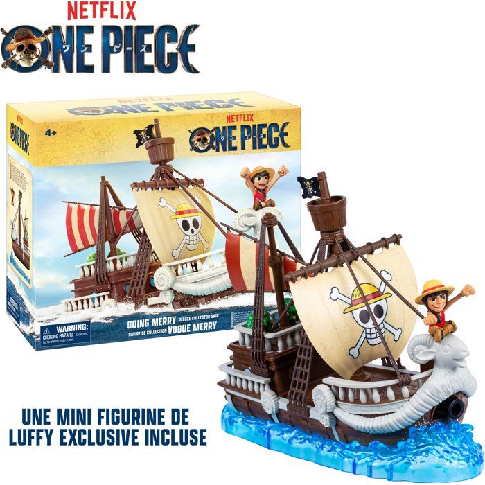 Bateau Going Merry One Piece avec Figurine Luffy - À partir de 4 ans