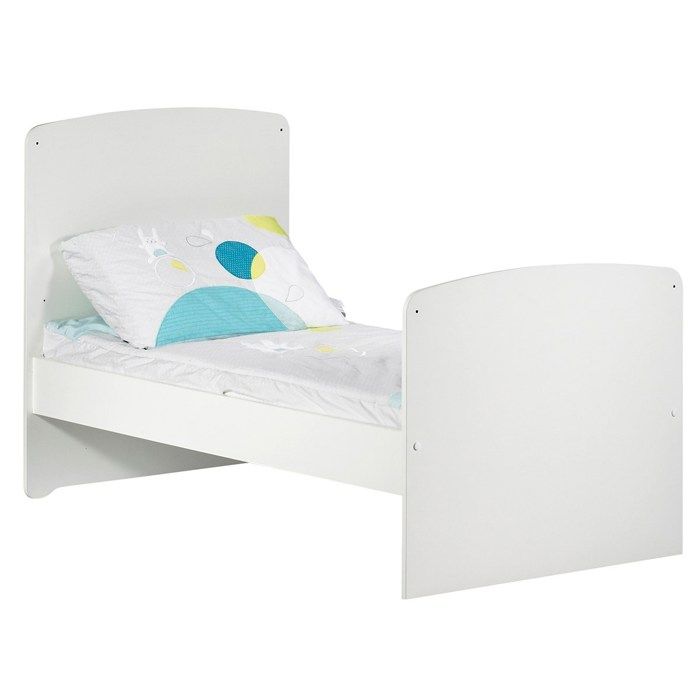BABY PRICE New Basic Lit bébé évolutif 140x70 - Little Big Bed - Blanc
