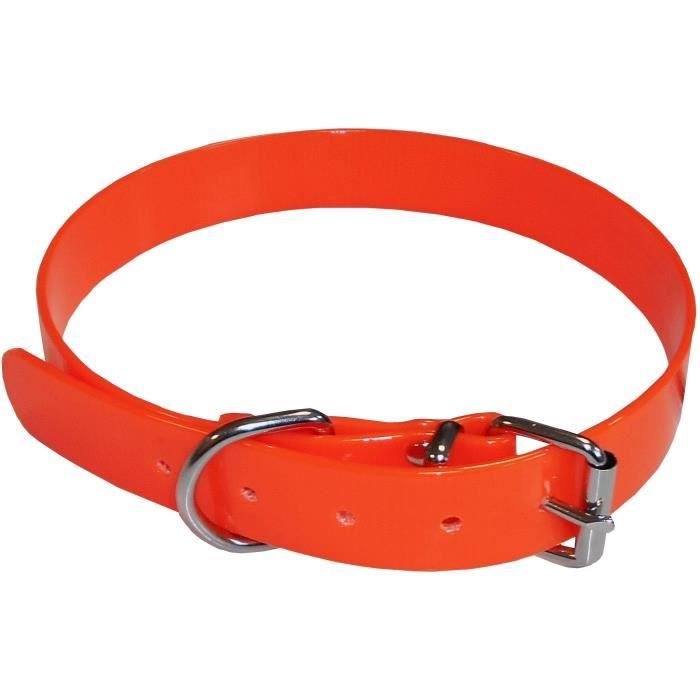 Image secondaire de Collier pour chien - AIME - Fluo Hunt - Taille L 63-67 cm - PVC Orange fluo