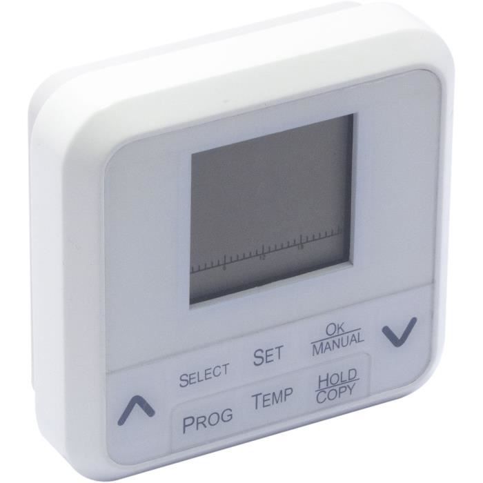 Termostato digitale - CHACON - 1150 W - 7 programmi - Bianco