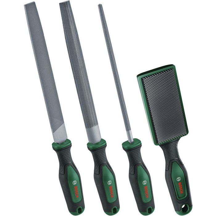 Image secondaire de Set de limes à métaux Bosch 200 mm avec brosse - 4 pièces